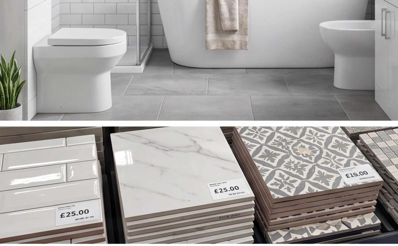 bathroom tile cost comparison uk