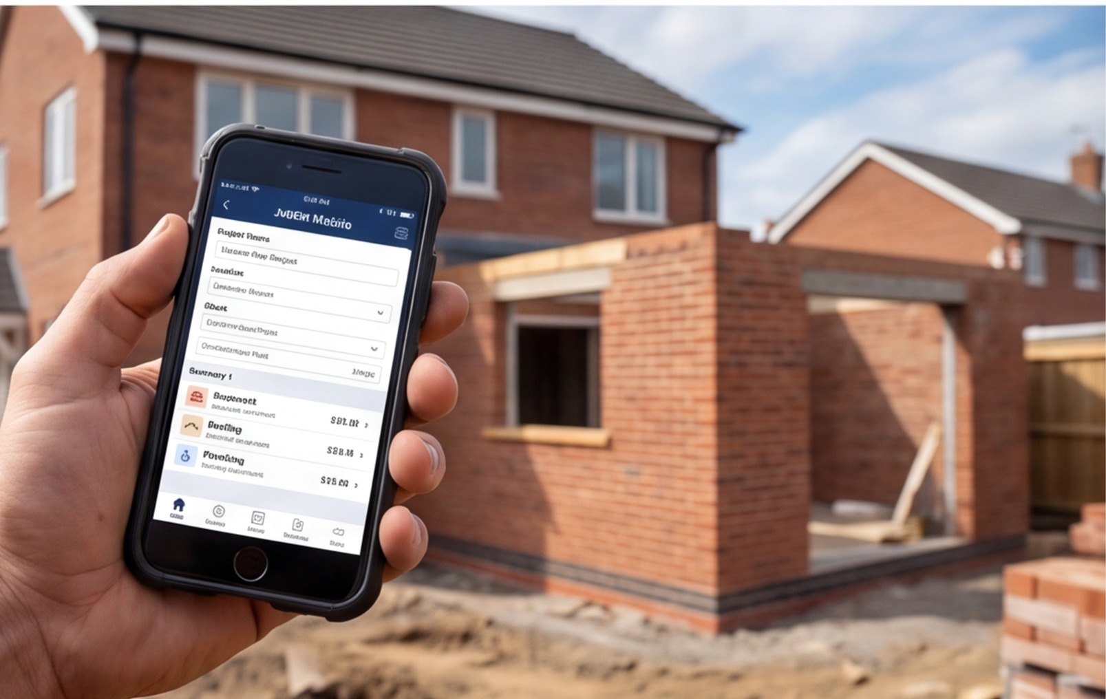 builder phone estimating app extension
