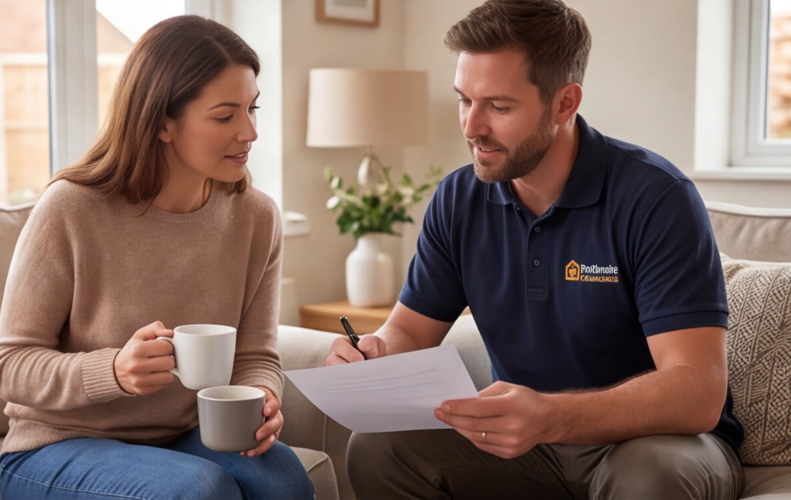 builder explaining contract to client uk