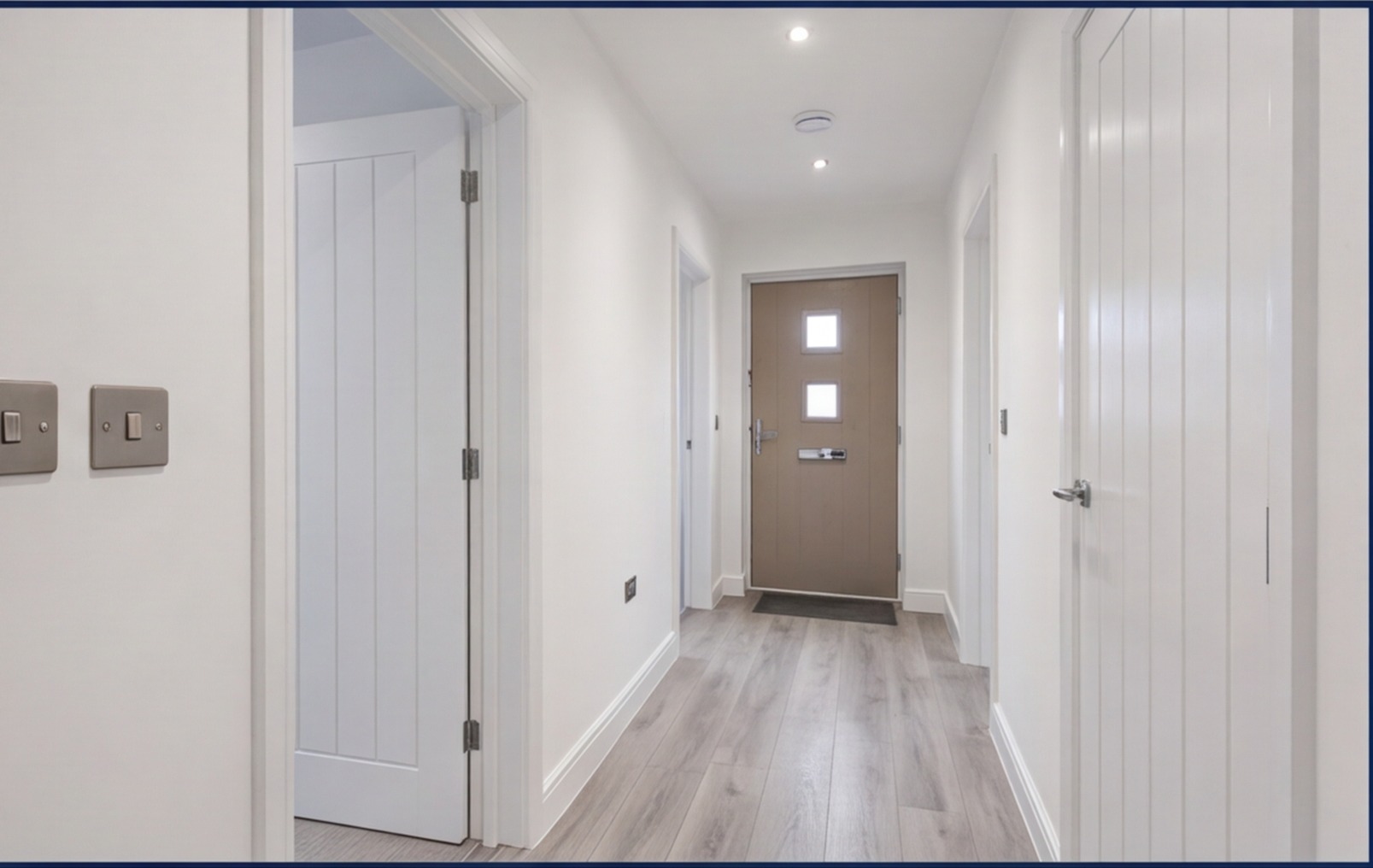 refurbished hallway modern uk