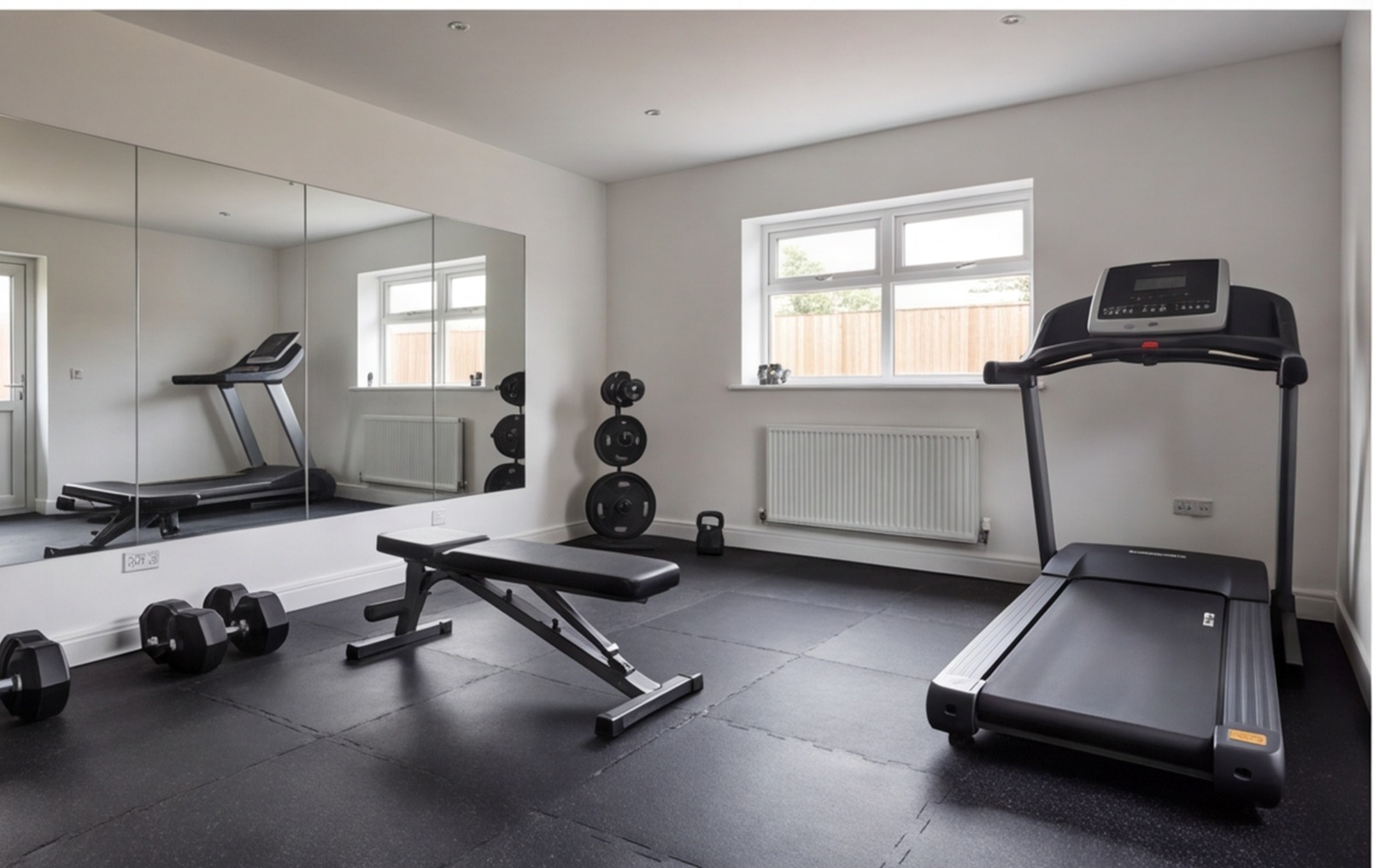garage converted to home gym uk