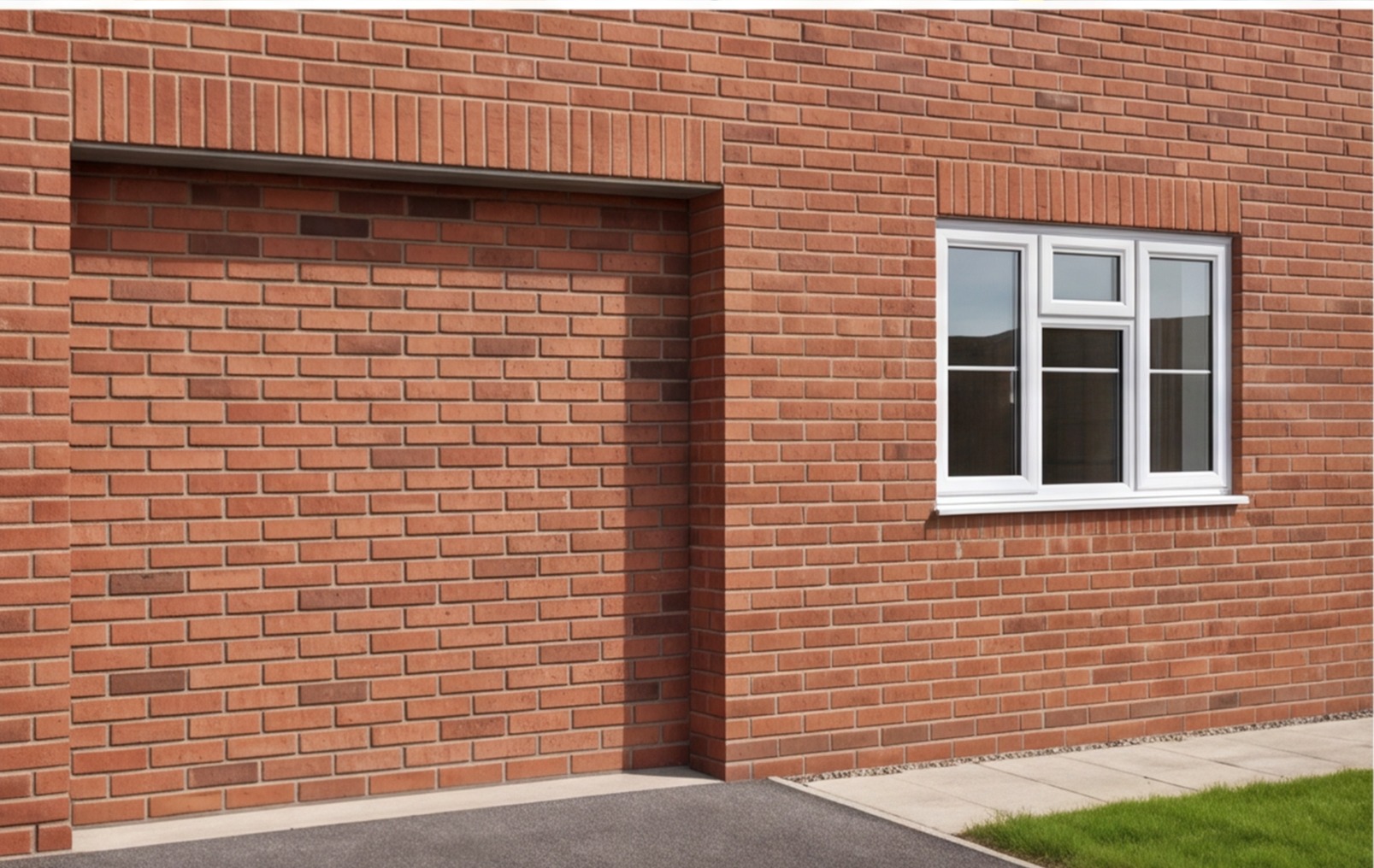 garage door brickwork infill uk