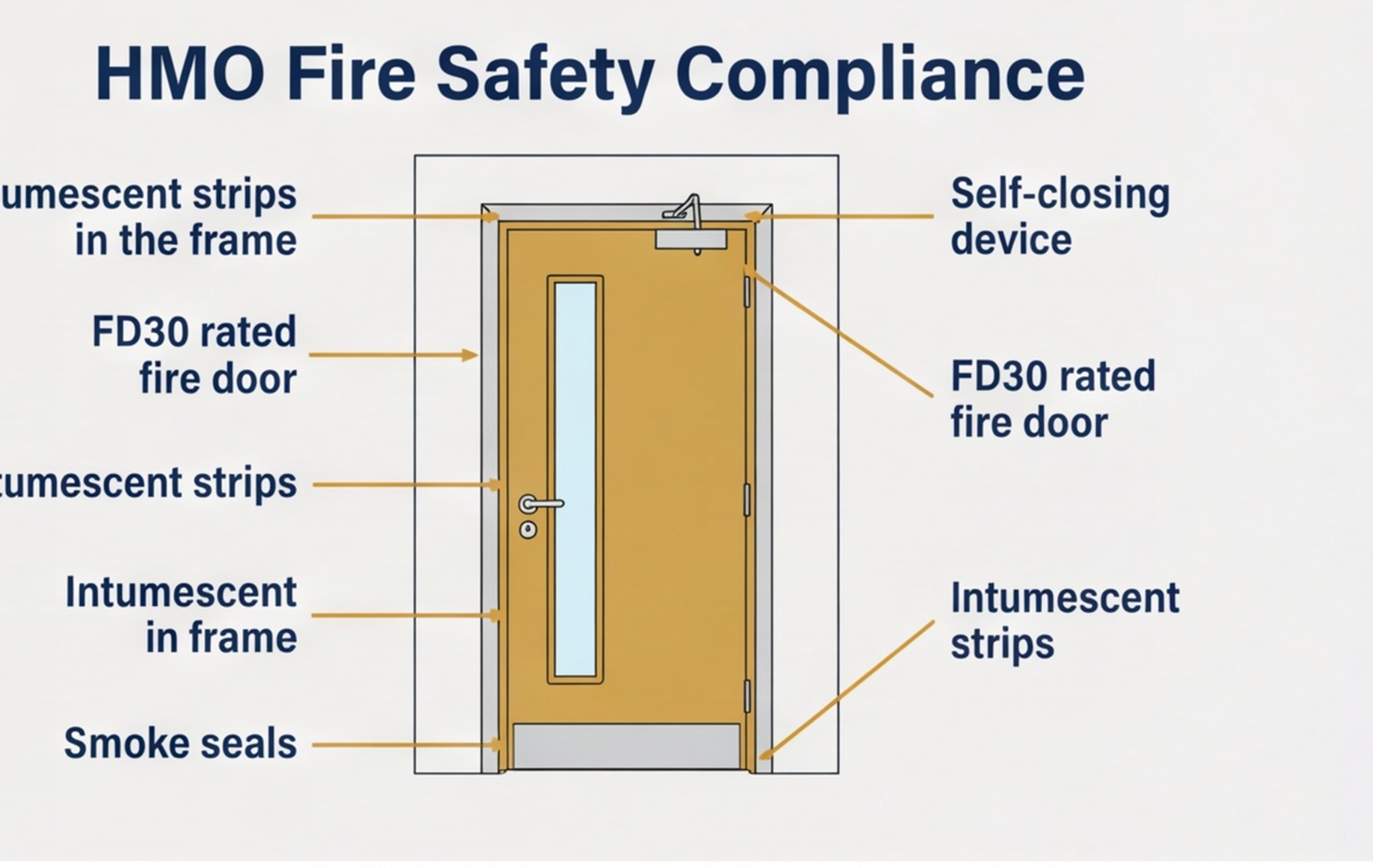 hmo fire door compliance diagram uk