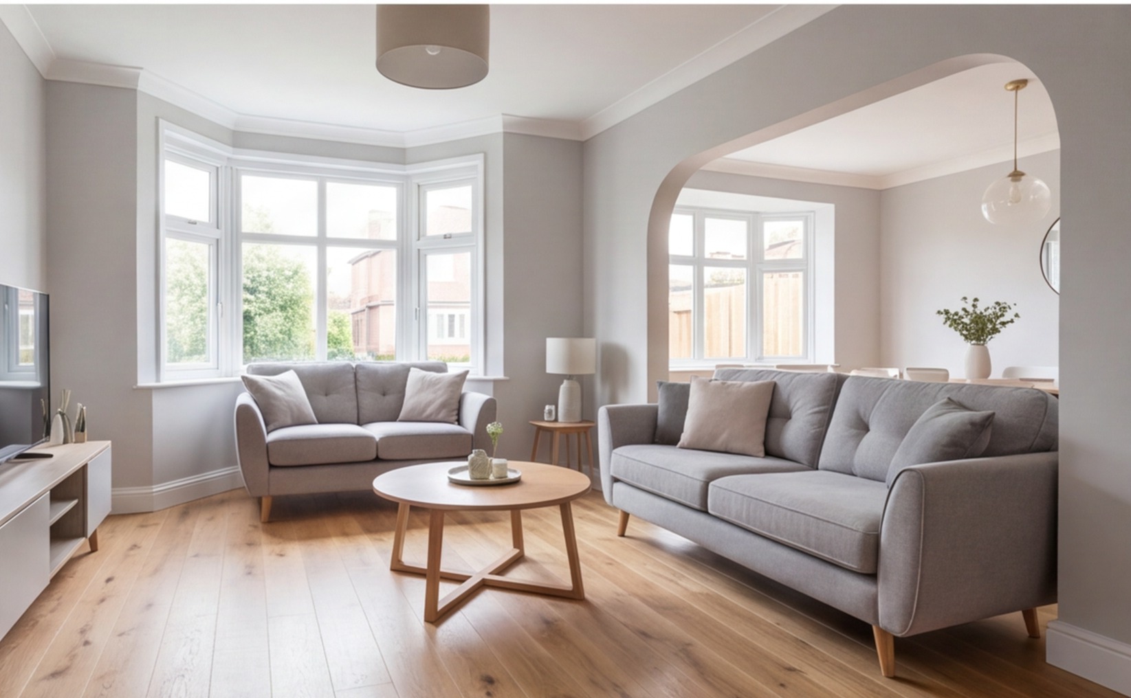modern renovated uk living room
