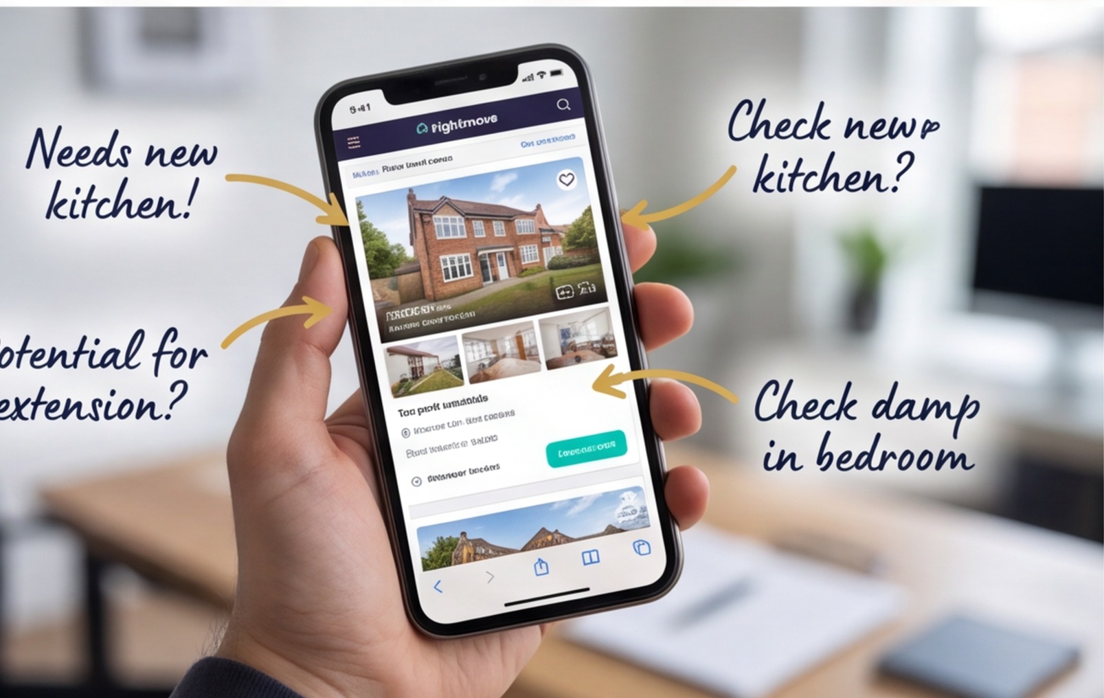 estate agent listing phone renovation notes