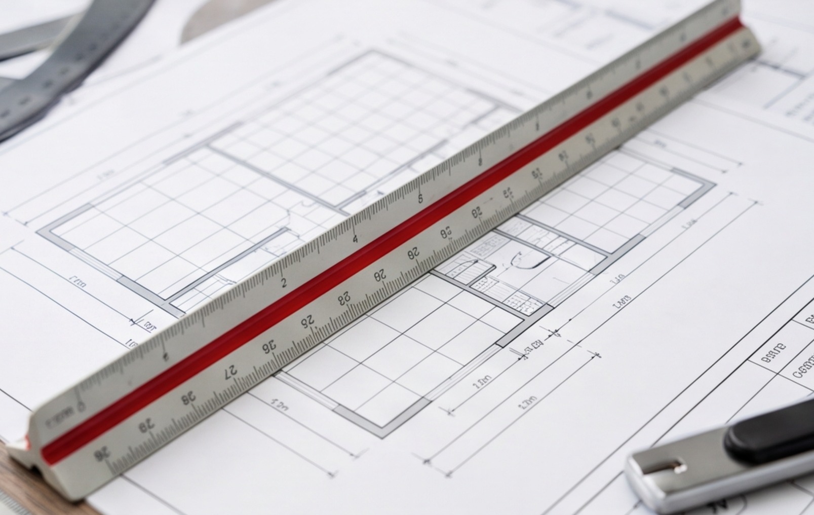 floor plan scale ruler measurement
