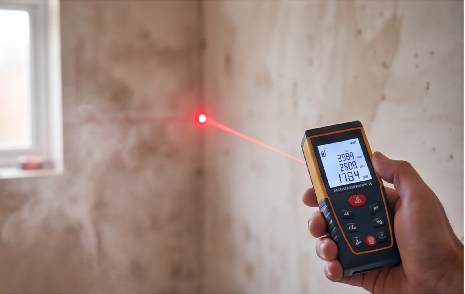 bathroom laser measuring tool