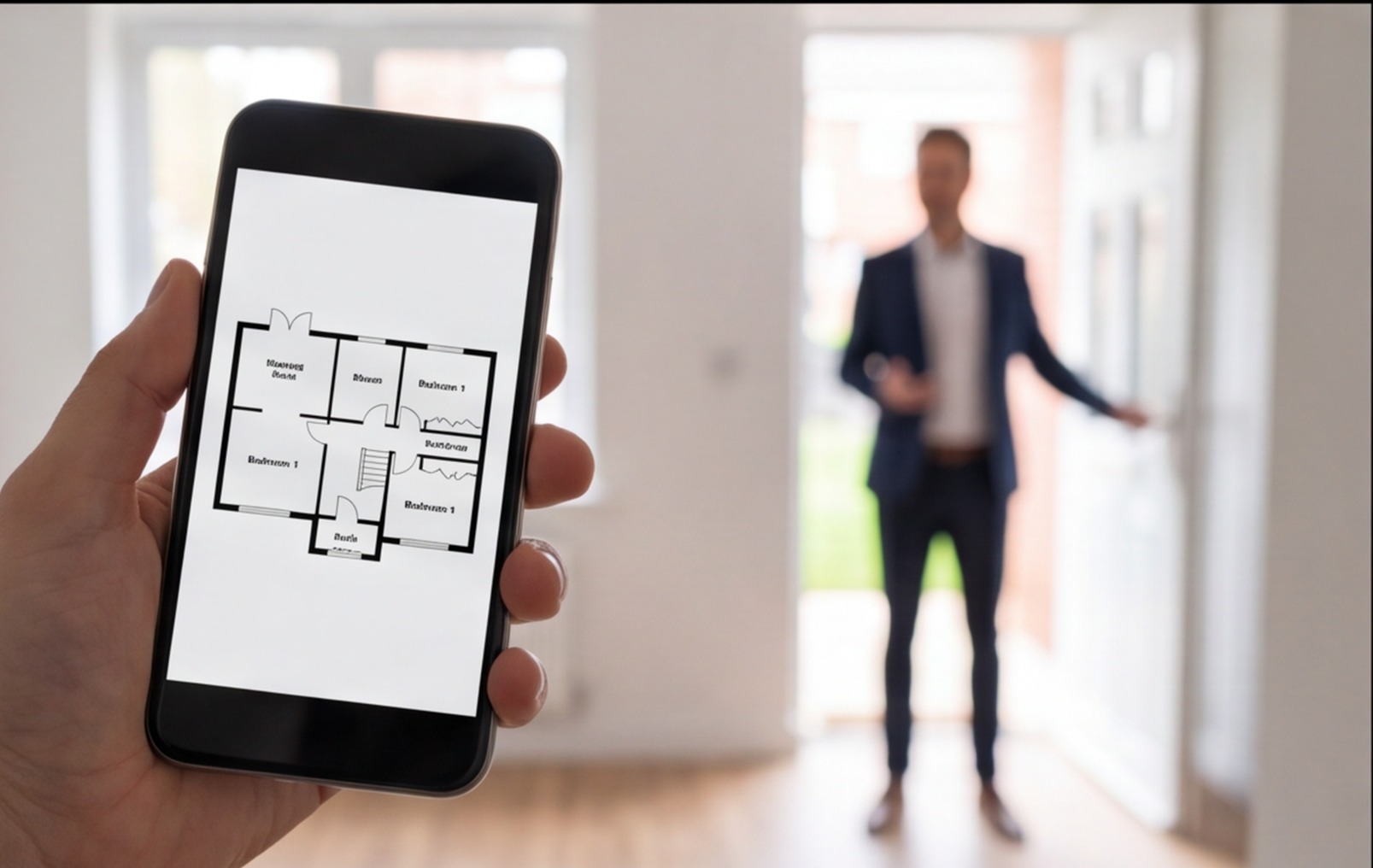 estate agent floor plan phone viewing