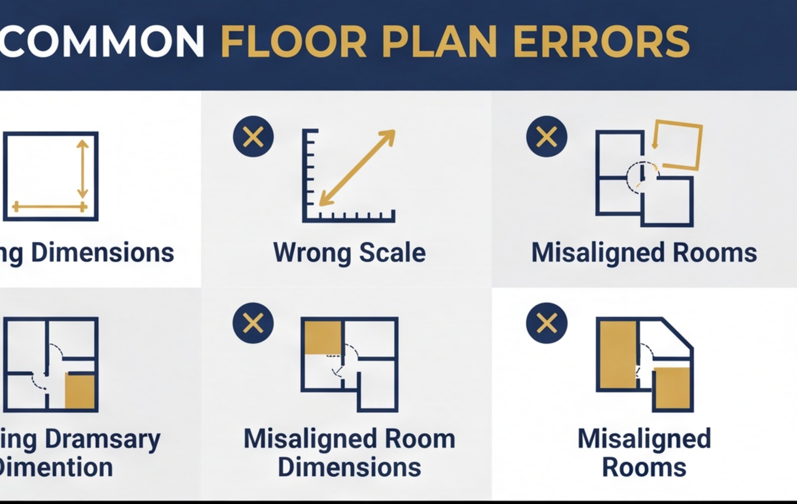 floor plan common errors infographic