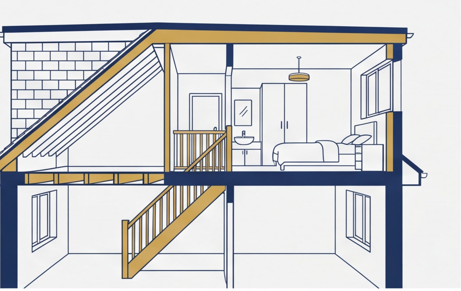 dormer loft conversion diagram uk