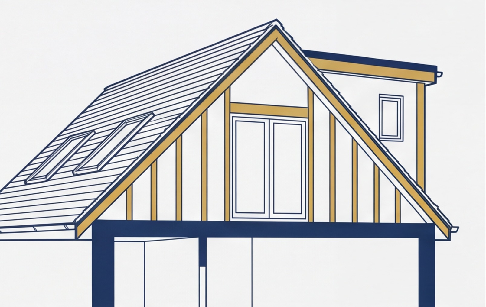 hip to gable loft conversion diagram uk