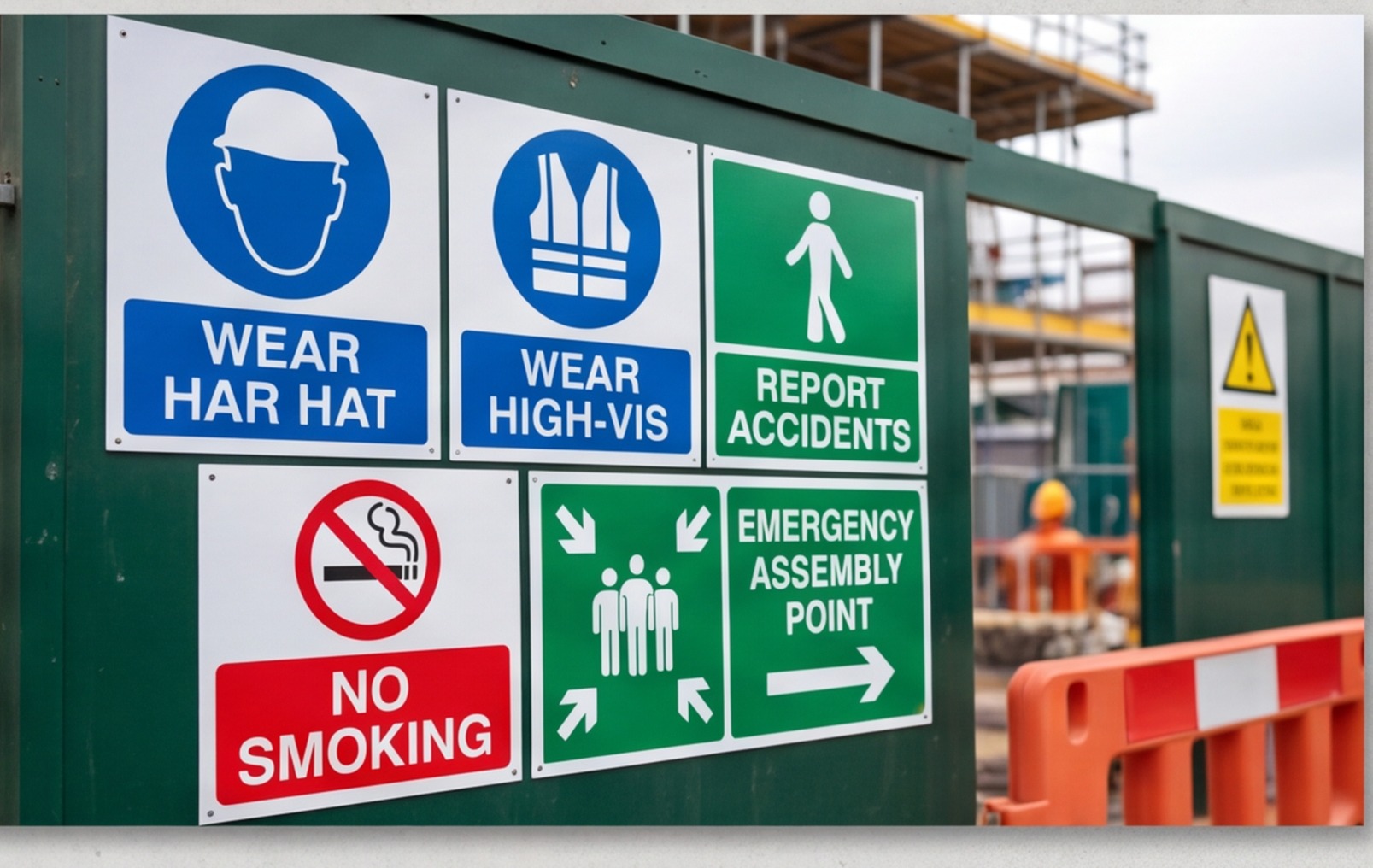 hse construction site signage uk