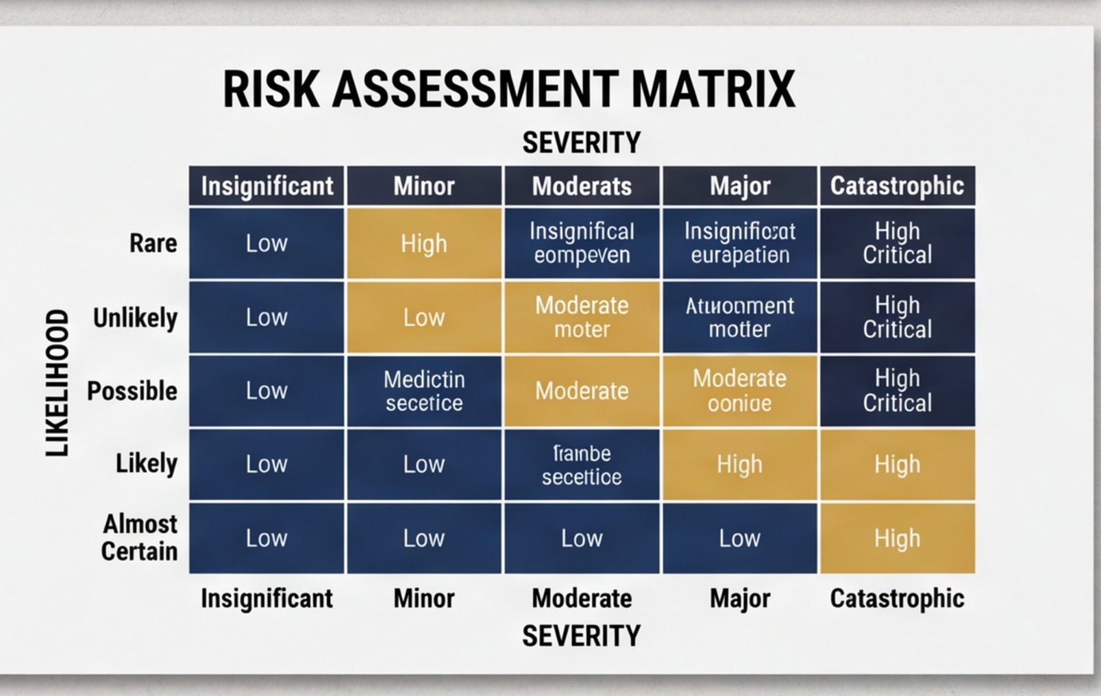 risk assessment matrix infographic uk