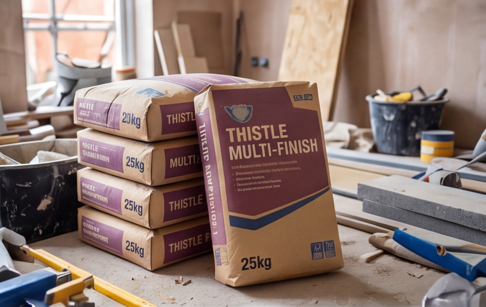 multi finish plaster bags site uk