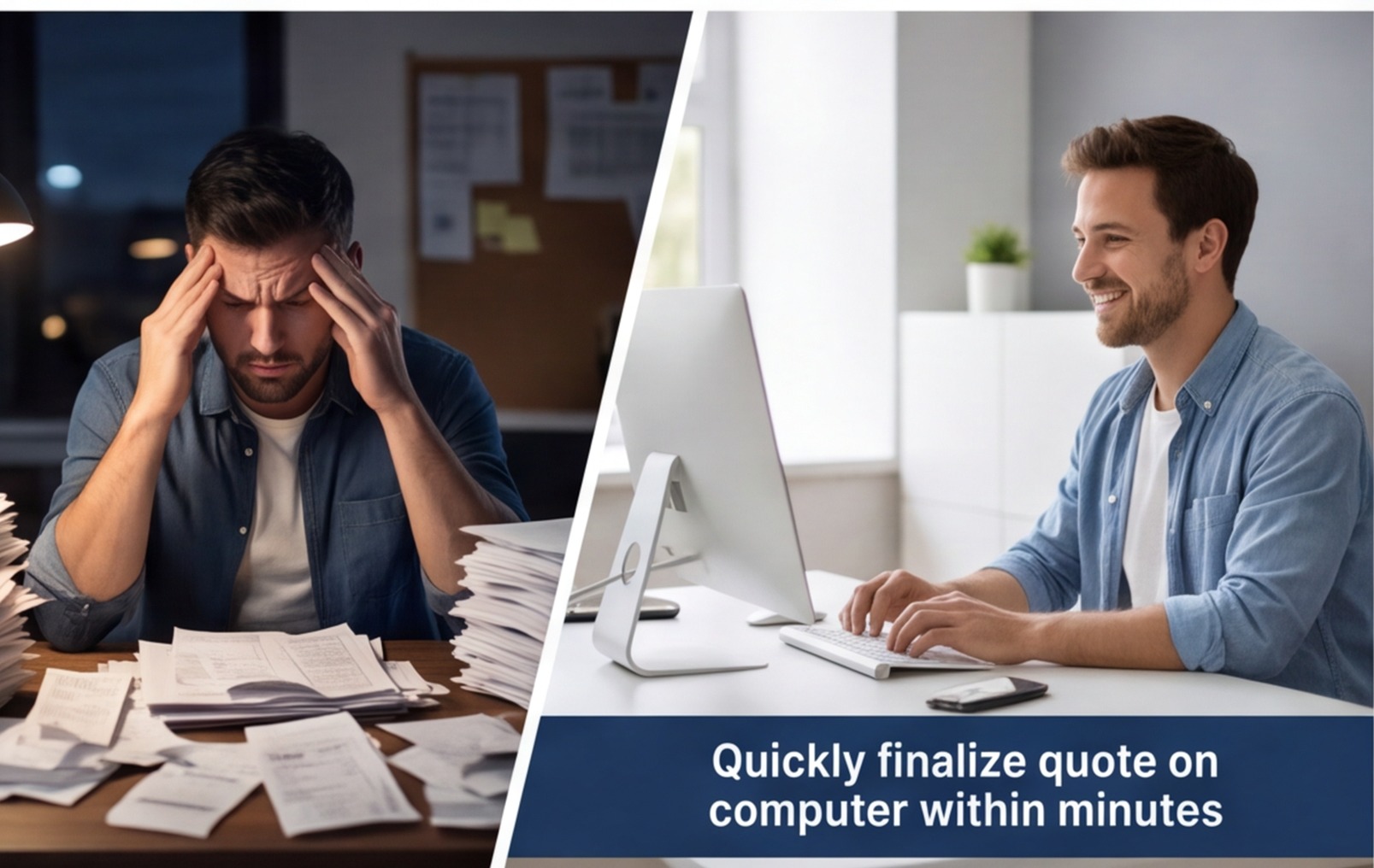 Builder exhausted by late-night quoting paperwork